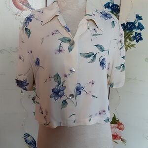 "Notations" Vintage Crop top